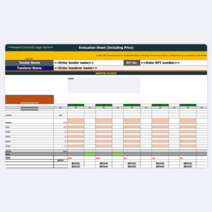 Panel Evaluation Worksheet