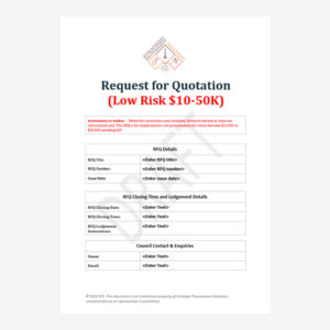 RFQ Document - Low Risk
