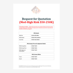 RFQ Document - Medium to High Risk